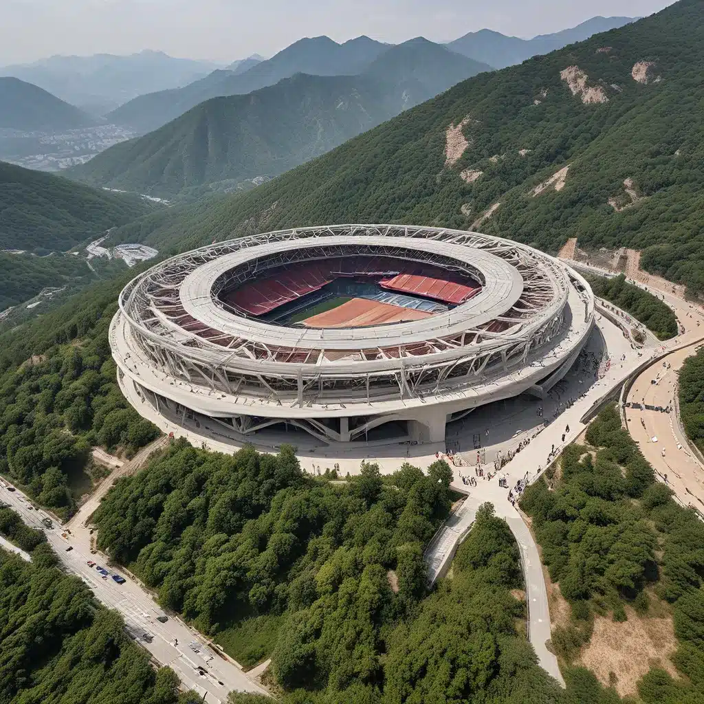 Reaching for Greatness: Marveling at the Architectural Marvels of the Yuexiushan Stadium