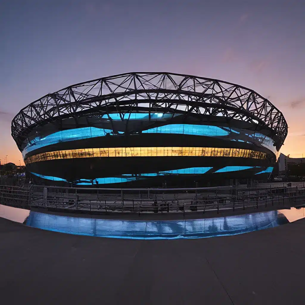 The Striking Silhouette of the Hisense Arena in Melbourne